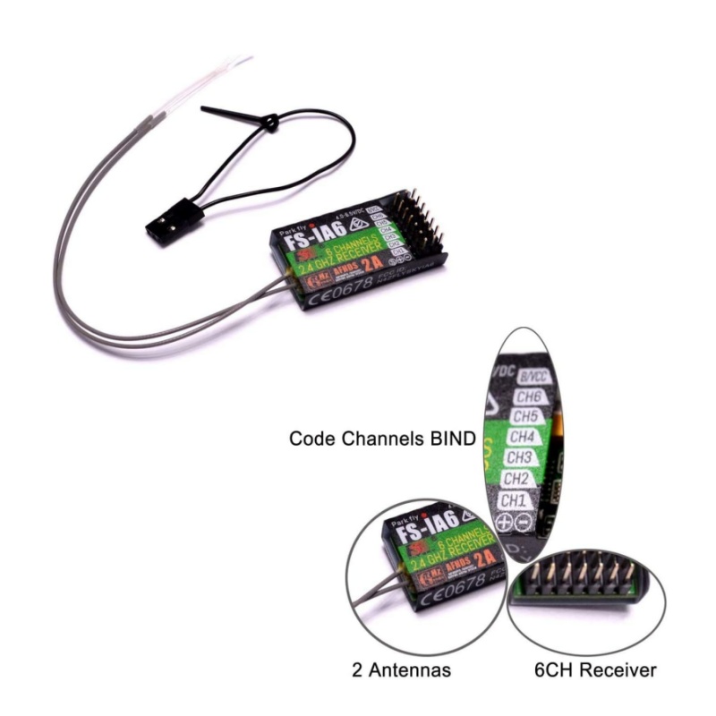 Flysky FS-IA6 Receiver 6CH Dua - Drone Antenna recension och pris