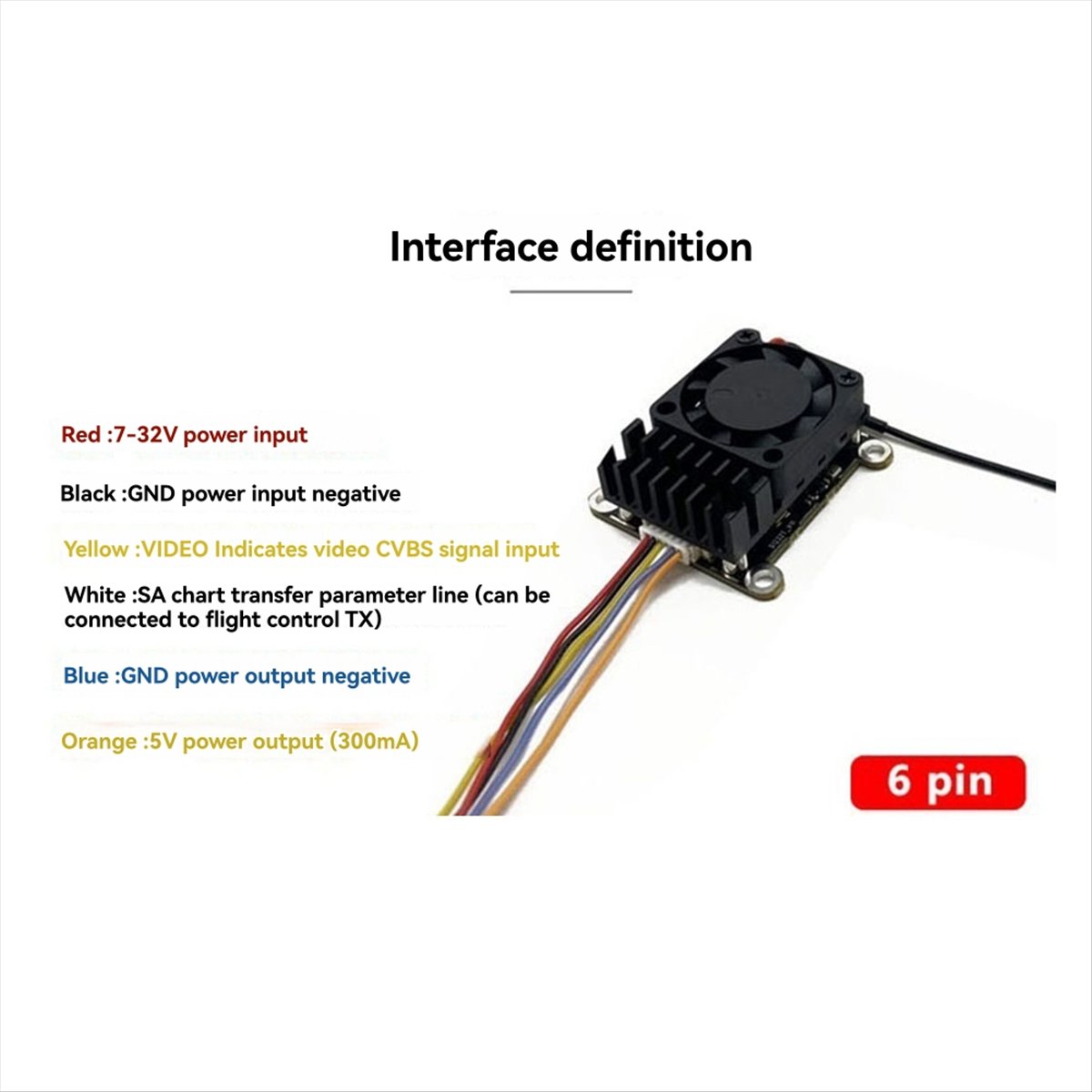 5.8G 2W VTX 2000mW FPV Video T - Drone Transmitter recension och pris