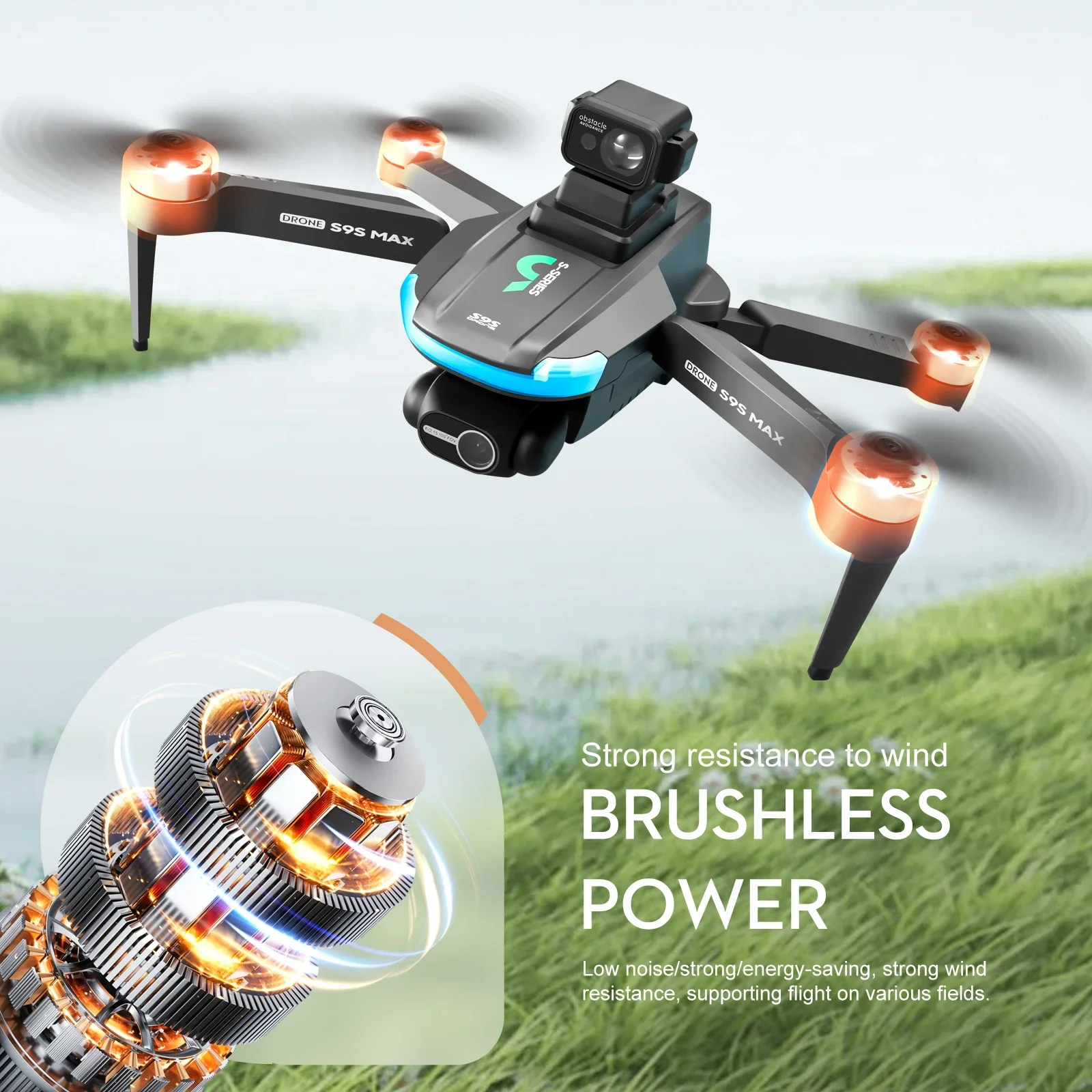 NEW S9S MAX MINI Drone 4K 2-Ax - Drone Gimbal recension och pris