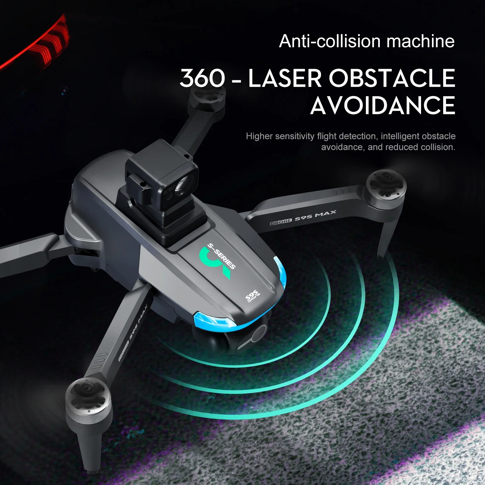 NEW S9S MAX MINI Drone 4K 2-Ax - Drone Gimbal recension och pris