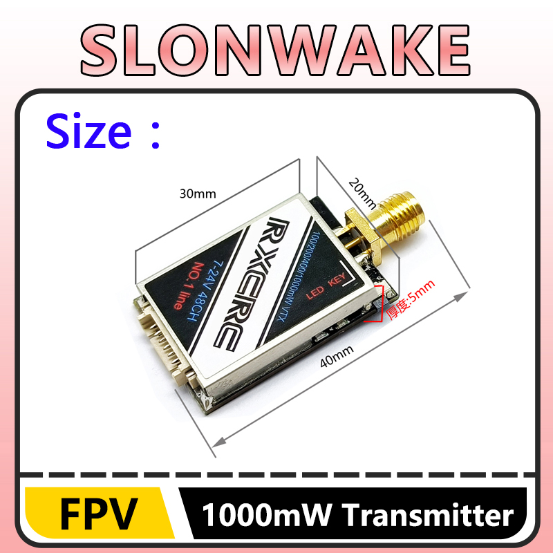 SLONWAKE  5.8G 48CH 1W VTX 100 - Drone Receiver recension och pris