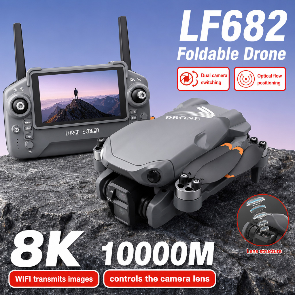 Aerial Photo LF682 Drone 8K HD - Drone Gimbal recension och pris