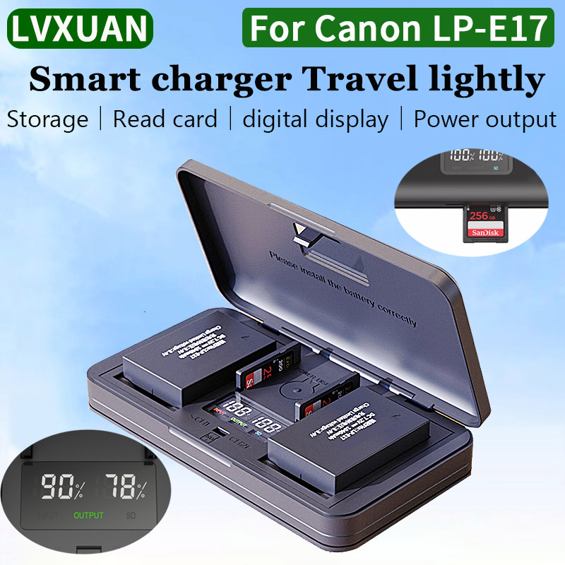 LVXUAN LP-E17 Battery Charger, - Canon Camera Eos R8 recension och pris