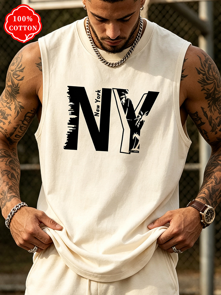 Men 100% Cotton Crew Neck Tank - Drone Buzzer recension och pris