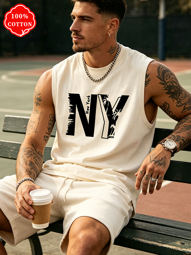 Men 100% Cotton Crew Neck Tank - Drone Buzzer recension och pris