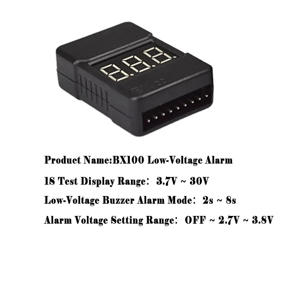 BX100 1-8S Lipo Battery Voltag - Drone Buzzer recension och pris