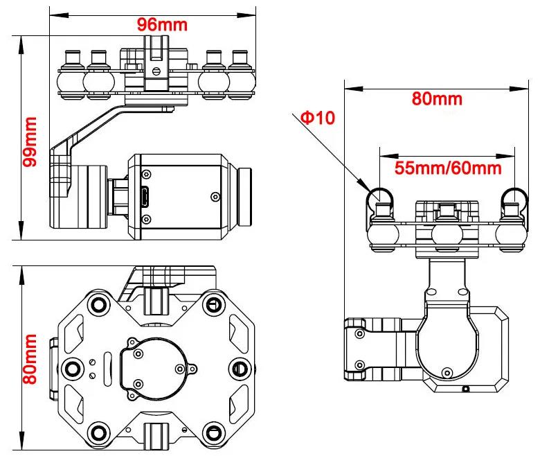 Tarot TL3T20 3-axis Gimbal 640 - Drone Camera recension och pris